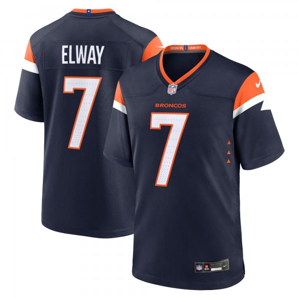 Men's Denver Broncos #7 John Elway Nike Navy Alternate Retired Player Limited Jersey