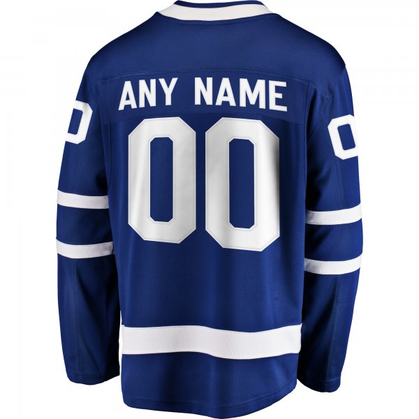 Men's Toronto Maple Leafs Fanatics Blue Home Breakaway Custom Jersey