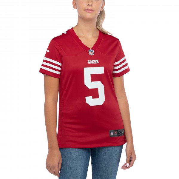 Women's San Francisco 49ers Trey Lance Nike Scarlet Player Jersey