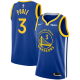 Men's Nike Golden State Warriors #3 Jordan Poole Royal 2020/21 Swingman Badge Icon Edition NBA Jersey