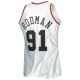 Men's Chicago Bulls Dennis Rodman Mitchell & Ness Platinum 1997/98 Hardwood Classics 75th Anniversary Swingman Jersey