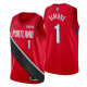 Men's Portland Trail Blazers #1 Anfernee Simons Red 2019/2020 Swingman Statement Edition Jersey