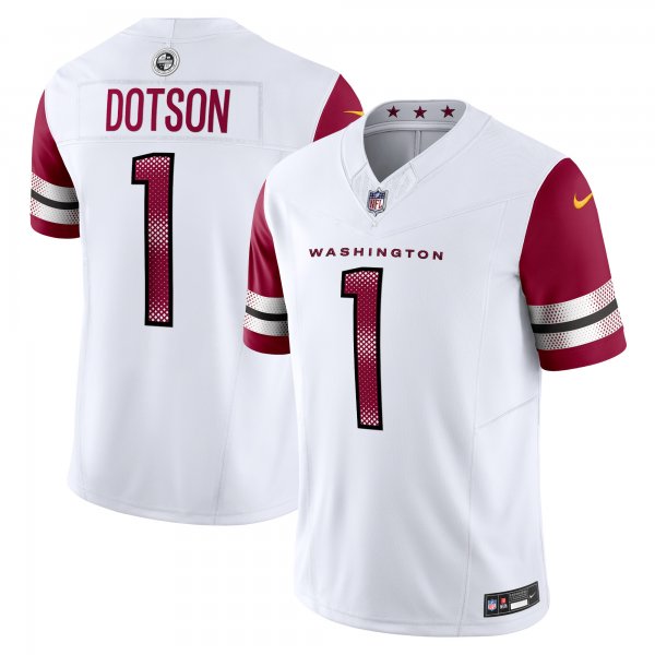 Men's Washington Commanders Jahan Dotson Nike White Vapor F.U.S.E. Limited Jersey