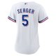 Women's Texas Rangers Corey Seager Nike White Home Replica Player Jersey