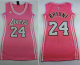 Lakers #24 Kobe Bryant Pink Women's Dress Stitched NBA Jersey