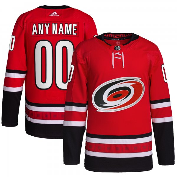 Men's Carolina Hurricanes  adidas Red Alternate  Primegreen Custom Jersey