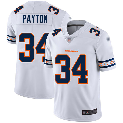 Chicago Bears #34 Walter Payton White Men's Stitched NFL Limited Team Logo Fashion Jersey