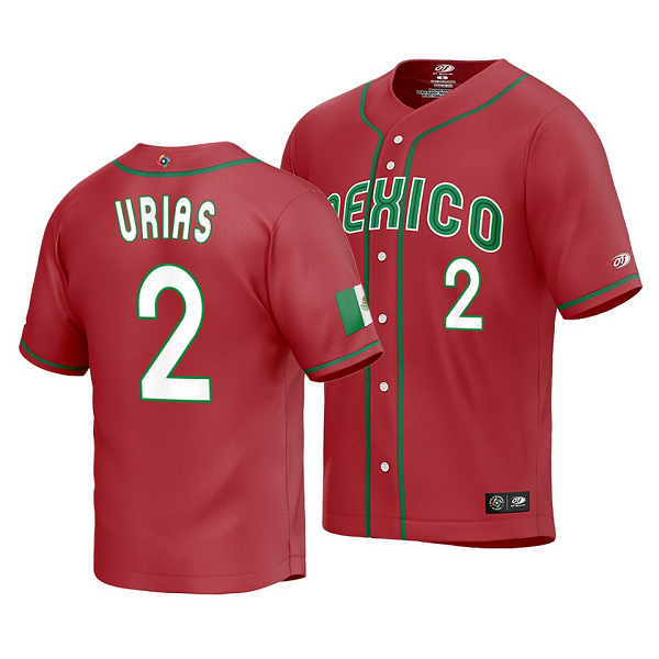 Mexico Baseball Luis Urias 2023 World Baseball Classic Red Replica Jersey