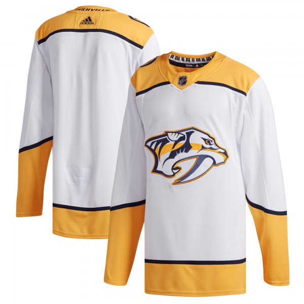 Men's Nashville Predators adidas White Away Jersey