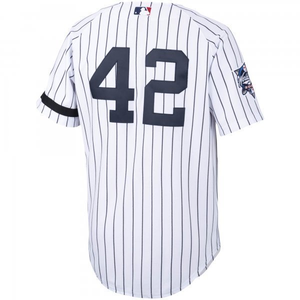 Men's New York Yankees Mariano Rivera Mitchell & Ness White/Navy Home 2000 Cooperstown Collection Jersey