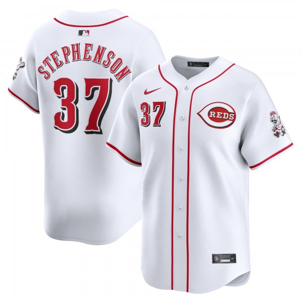 Men's Cincinnati Reds Tyler Stephenson Nike White Home Limited Player Jersey