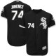 Chicago White sox #74 Eloy Jimenez Black Flexbase Collection Stitched MLB Jerseys