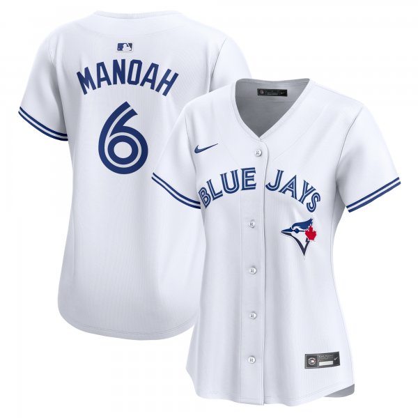 Women's Toronto Blue Jays Alek Manoah Nike White Home Limited Player Jersey