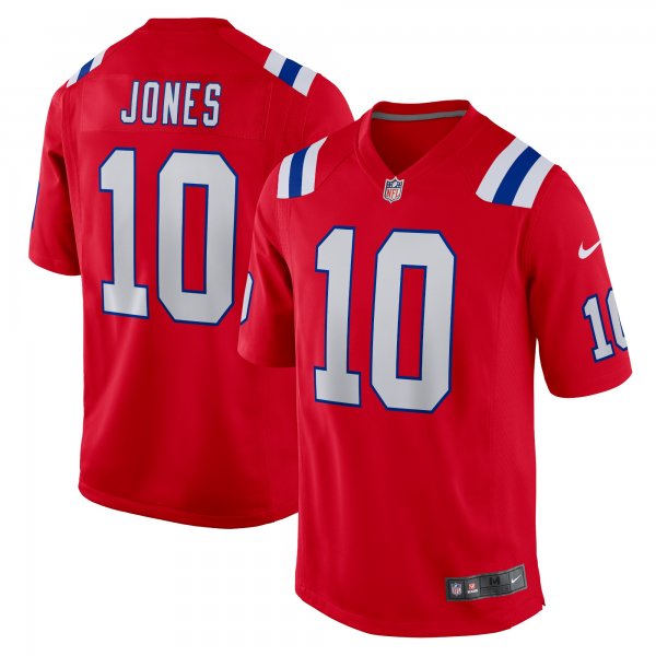 Youth New England Patriots Mac Jones Nike Red Game Jersey