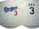 Men's Los Angeles Dodgers #3 Steve Sax Los Angeles Dodgers Home White MLB Jersey