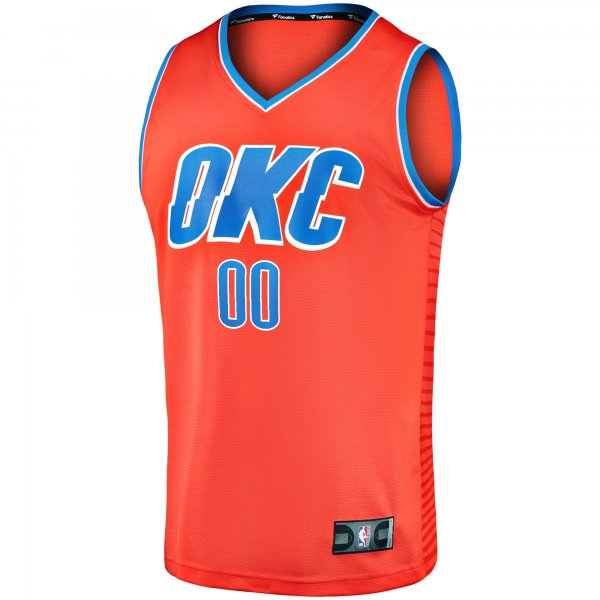 Men's Oklahoma City Thunder  Fanatics Orange  Fast Break Custom Replica Jersey - Statement Edition