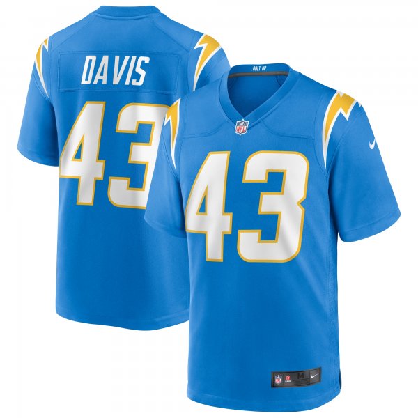 Men's Los Angeles Chargers Michael Davis Nike Powder Blue Game Jersey