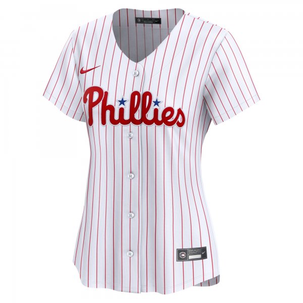 Women's Philadelphia Phillies Nike White Home Limited Custom Jersey