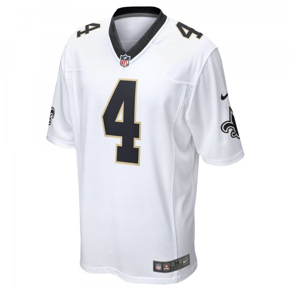 Men's New Orleans Saints Derek Carr Nike White Game Player Jersey