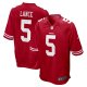 Men's San Francisco 49ers Trey Lance Nike Scarlet Game Jersey