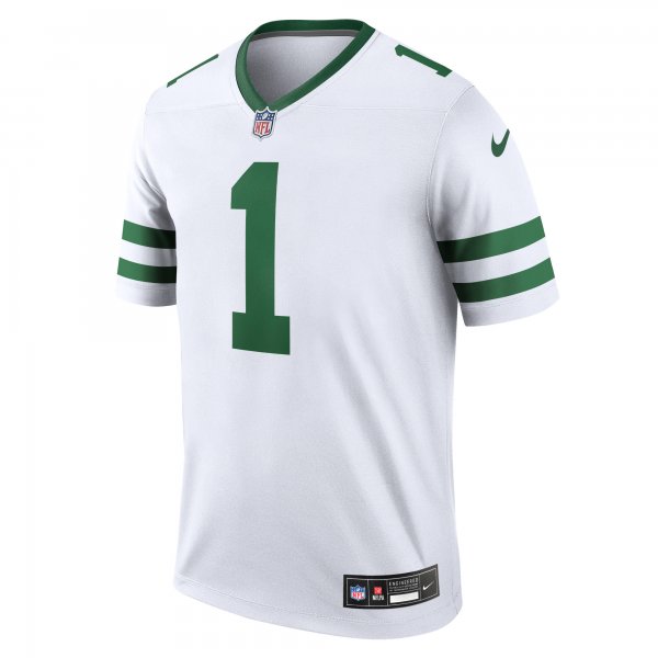 Men's New York Jets Sauce Gardner Nike Legacy White Legend Jersey