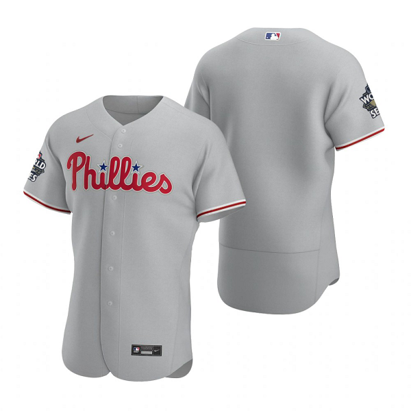 Philadelphia Phillies Gray 2022 World Series Flex Base Jersey