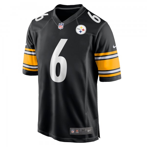 Men's Pittsburgh Steelers Pressley Harvin III Nike Black Game Jersey