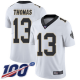 New Orleans Saints #13 Michael Thomas White Men's Stitched NFL 100th Season Vapor Limited Jersey