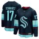 Men's Seattle Kraken Jaden Schwartz Fanatics Navy Home Breakaway Player Jersey