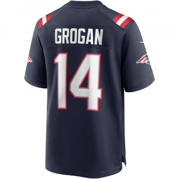 Men's New England Patriots Steve Grogan Nike Navy Game Retired Player Jersey