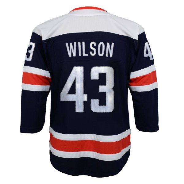 Youth Washington Capitals Tom Wilson Navy 2020/21 Alternate Premier Player Jersey