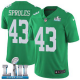 Men's Nike NFL Philadelphia Eagles #43 Darren Sproles Limited Green Rush Vapor Untouchable Super Bowl LII Jersey