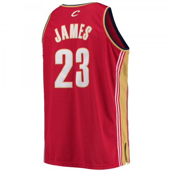 Men's Cleveland Cavaliers LeBron James Mitchell & Ness Red 2003/04 Big & Tall Hardwood Classics Swingman Jersey