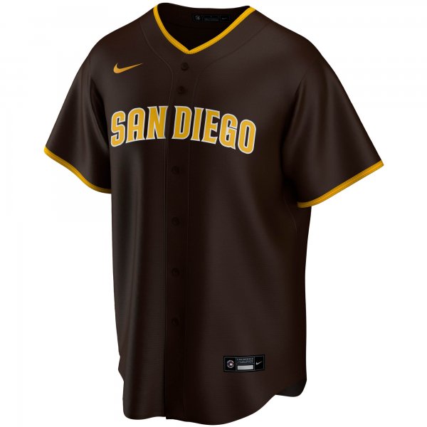 Men's San Diego Padres Manny Machado Nike Brown Alternate Replica Player Jersey