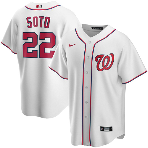 Men's Nike Washington Nationals #22 Juan Soto White Home 2020 MLB Jersey