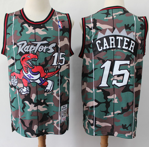 Toronto Raptors #15 Vince Carter Camo NBA Swingman Jersey