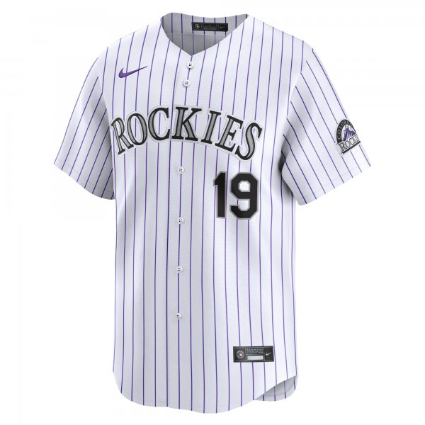 Men's Colorado Rockies Charlie Blackmon Nike White Home Limited Player Jersey