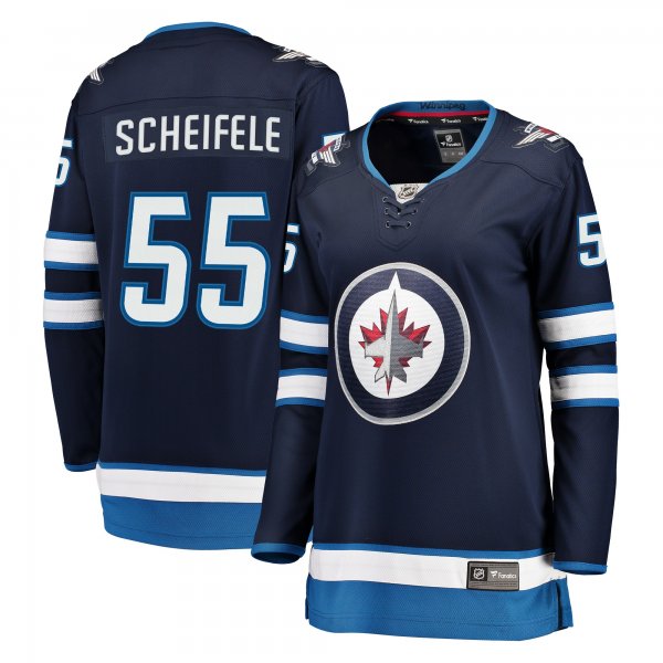 Women's Winnipeg Jets Mark Scheifele Fanatics Navy Breakaway Jersey