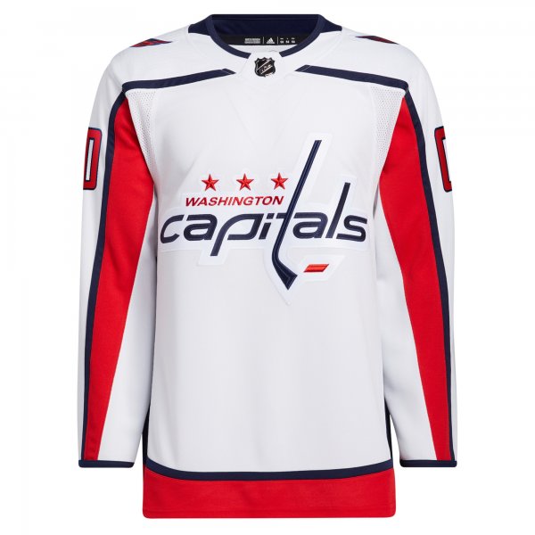 Men's Washington Capitals  adidas White Away  Primegreen Custom Jersey