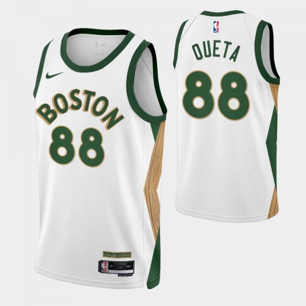 2023-24 City Edition Boston Celtics #88 Neemias Queta White Swingman Jersey