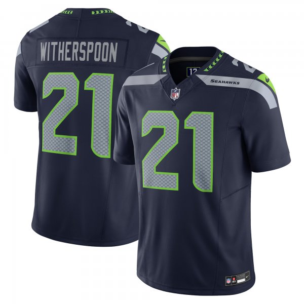 Men's Seattle Seahawks Devon Witherspoon Nike Navy Vapor F.U.S.E. Limited Jersey