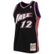 Men's Utah Jazz John Stockton Mitchell & Ness Black 1998/99 Hardwood Classics Swingman Jersey