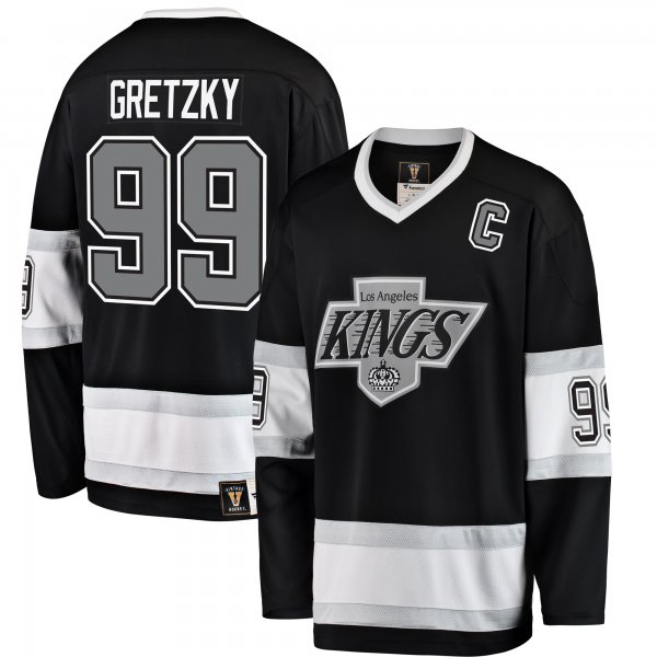 Men's Los Angeles Kings Wayne Gretzky Fanatics Black Premier Breakaway Retired Player Jersey