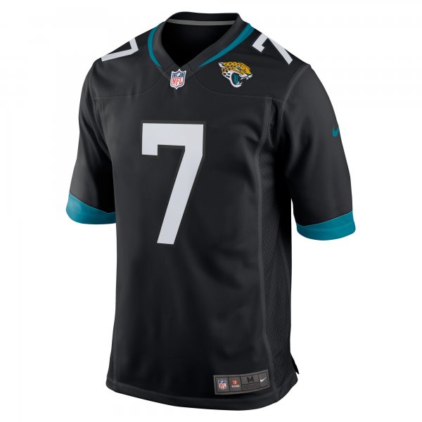 Men's Jacksonville Jaguars Byron Leftwich Nike Black Alternate Retired Player Game Jersey