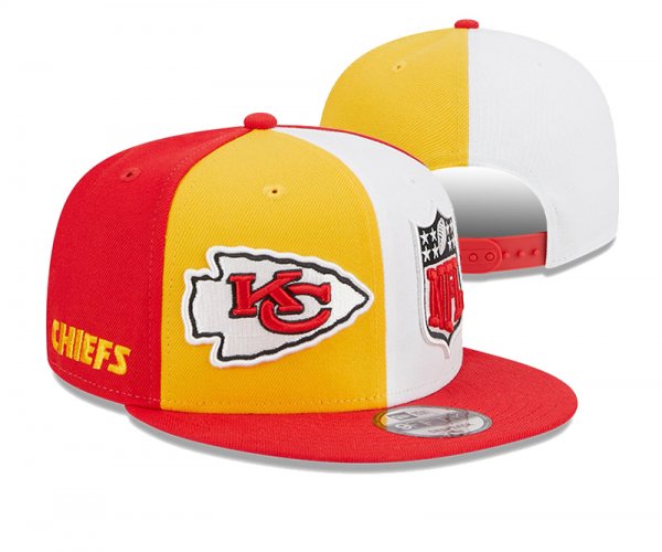 Kansas City Chiefs Red Yellow And White Cap