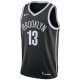 Men's Brooklyn Nets James Harden Nike Black 2020/21 Swingman Jersey - Icon Edition