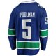 Men's Vancouver Canucks Tucker Poolman Fanatics Blue Home Premier Breakaway Player Jersey