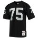 Men's Las Vegas Raiders 1983 Howie Long Mitchell & Ness Black Throwback Retired Player Jersey