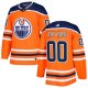 Men's Adidas Edmonton Oilers Orange Home NHL Customized Jersey