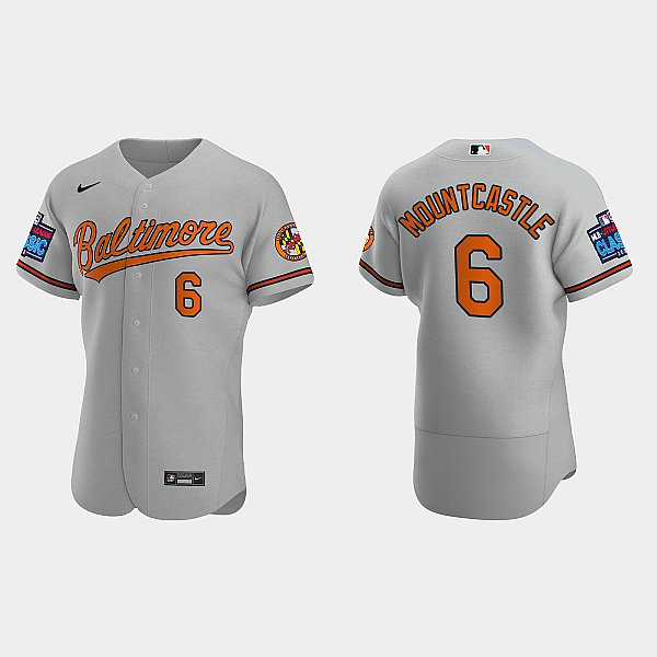 Men's Baltimore Orioles #6 Ryan Mountcastle 2022 Little League Classic Flex Base MLB Jersey - Gray